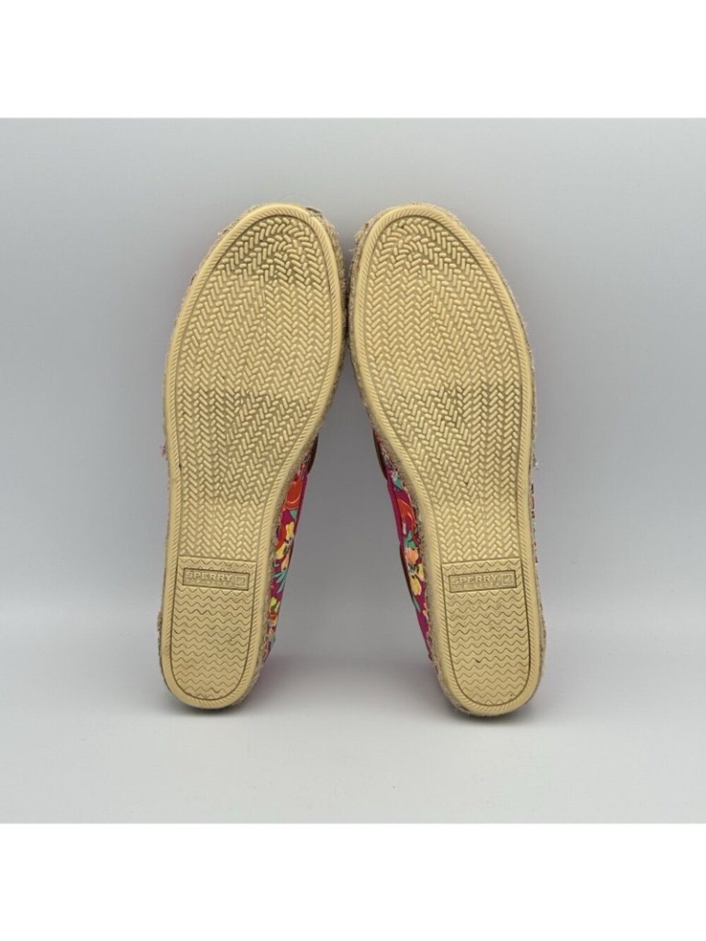 Sperry Espadrilles Women's Size 9 Pink Floral Slip On Flat Shoes Canvas STS93180 - Picture 9 of 10